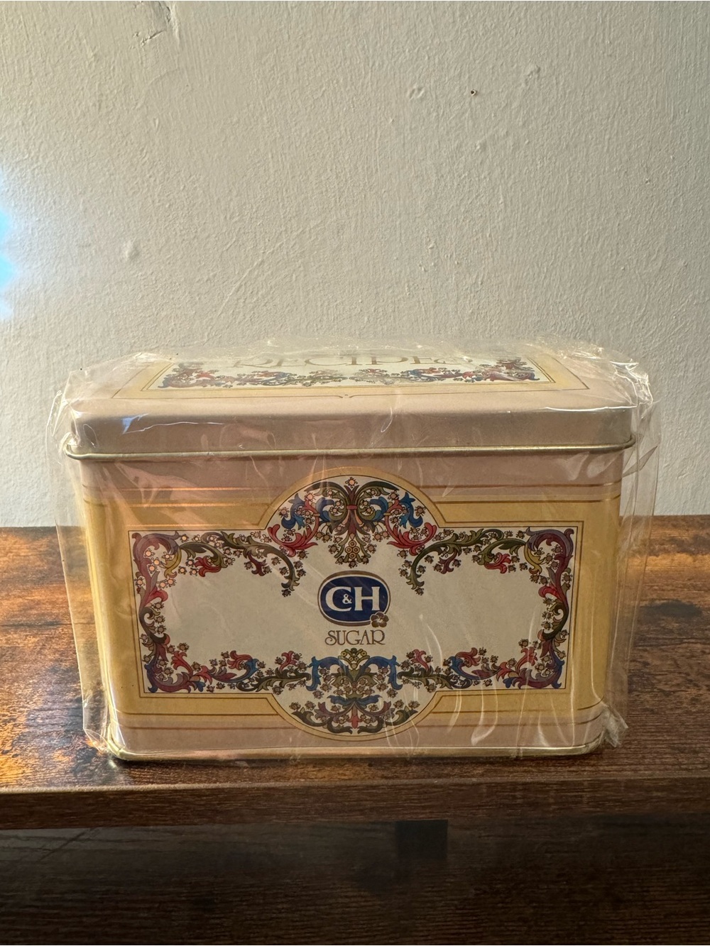 Vintage C&H Sugar Decorative Metal Recipe Tin